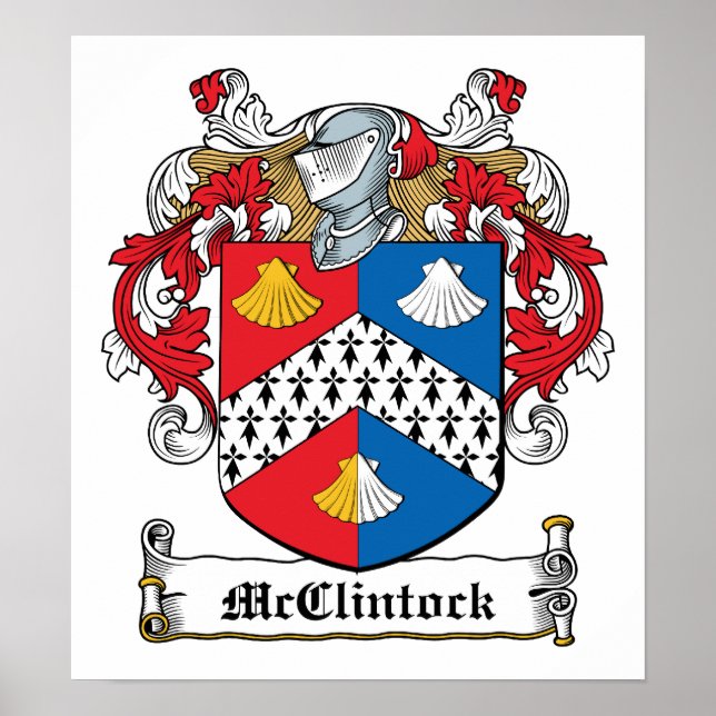 Pôster McClintock Family Crest (Frente)