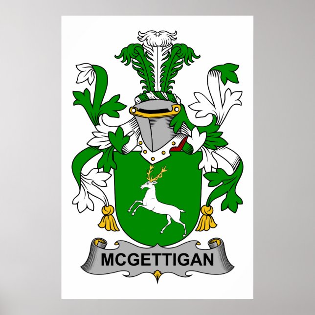 Pôster McGettigan Family Crest (Frente)