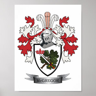 Poster McGregor Family Crest Coat of Arms