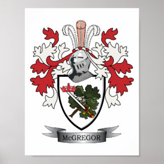Poster McGregor Family Crest Coat of Arms