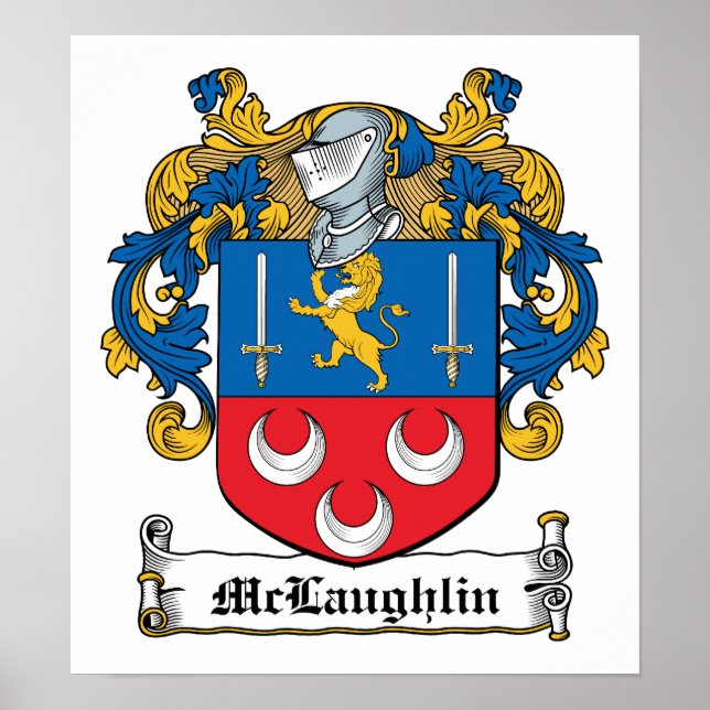 Poster McLaughlin Family Crest (Frente)