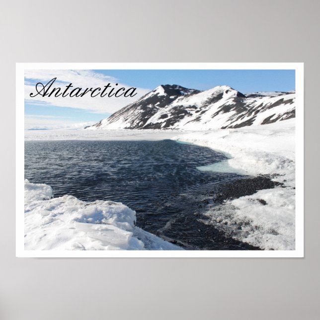 Pôster McMurdo Sound, Antártica (Frente)
