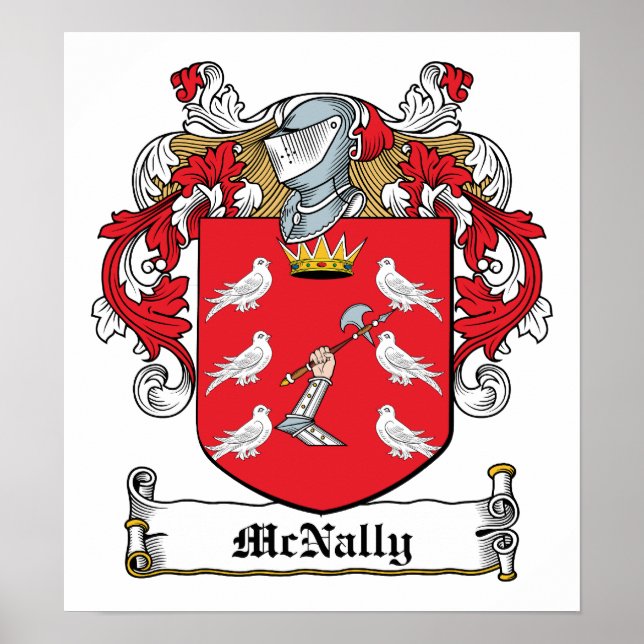 Pôster McNally Family Crest (Frente)