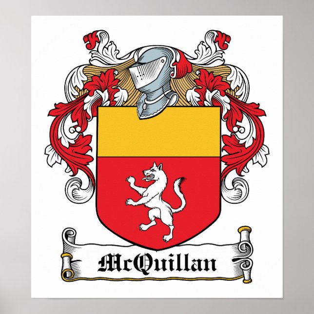 Pôster McQuillan Family Crest (Frente)