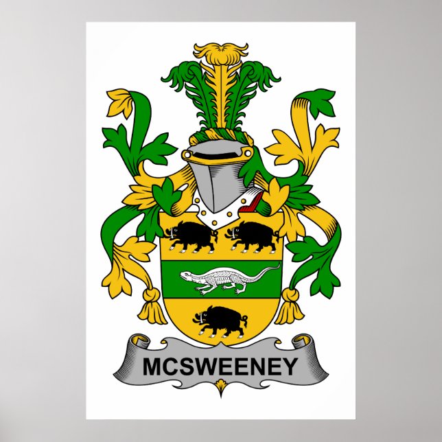 Pôster McSweeney Family Crest (Frente)