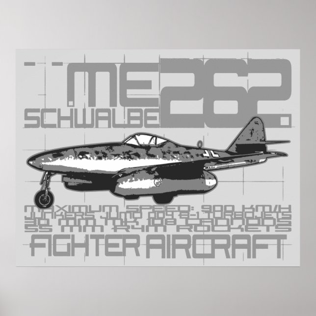 Poster Me 262 Schwalbe (Frente)
