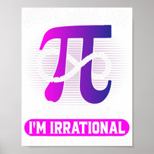 Poster Me Chame De Pi Math Lover Pie Day