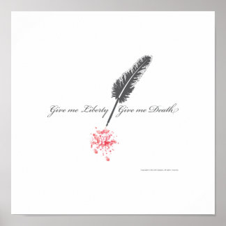 Pôster Me dê liberdade ou me dê a morte