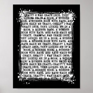 Poster Me Fazer Ficar Louco. Louco Eu Era Louco Uma Vez.