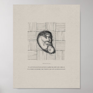 Poster Me Teceram no Seio de Minha Mãe - Salmo 139