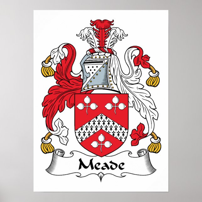 Pôster Meade Family Crest (Frente)