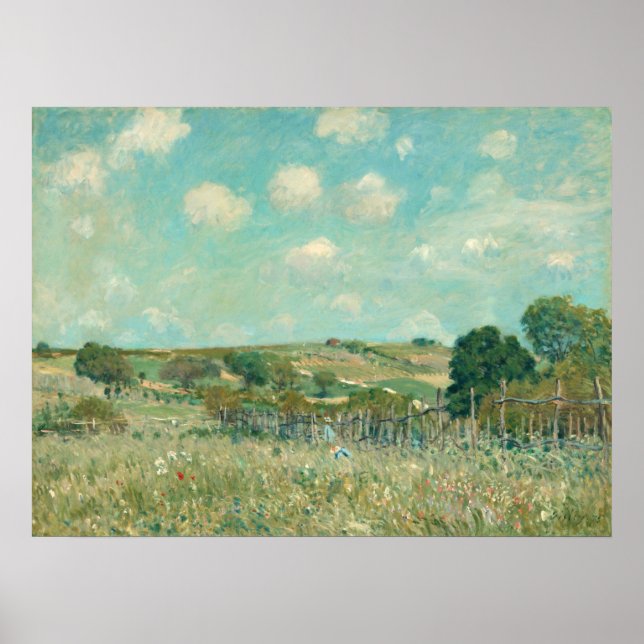 Poster Meadow - Alfred Sisley Fine Art (Frente)