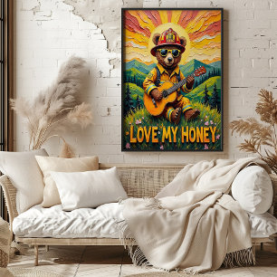 Poster Meadow Melodies: A canção do sol do urso