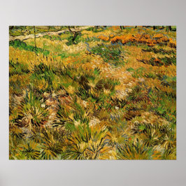 Poster Meadow no Hospital Paul Santo por Vincent van Gogh