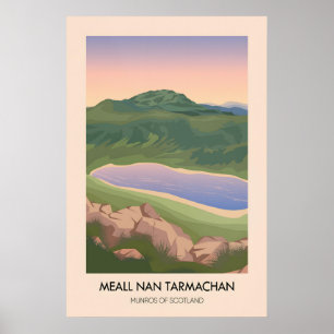 Poster Meall Nan Tarmachan Munros da Escócia Viagem