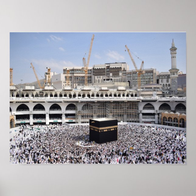 Poster Meca Arabic Makkah Arábia Saudita (Frente)