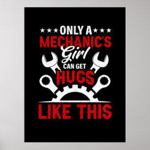 Poster Mecânica apenas moça mecânica