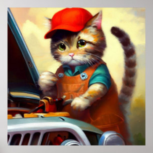 Poster Mecânica de Cat