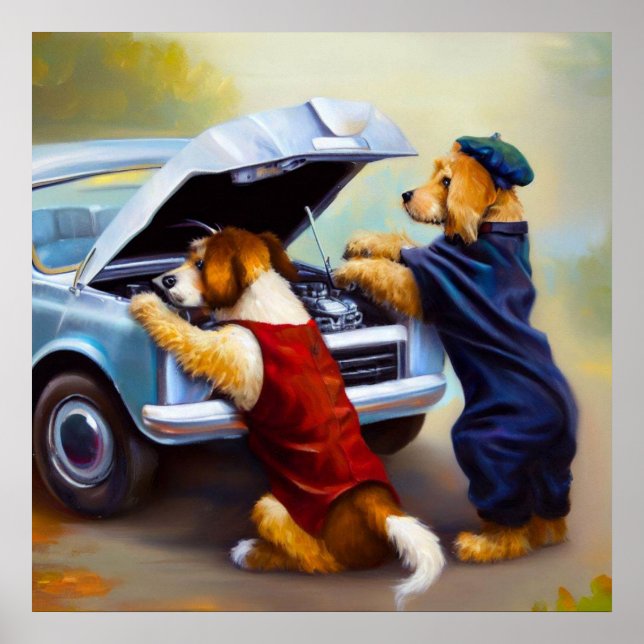 Poster Mecânica dos cães (Frente)