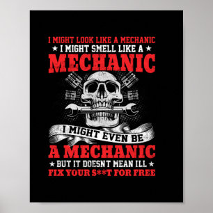 Poster Mecânica, Eu Poderia Parecer Mecânica