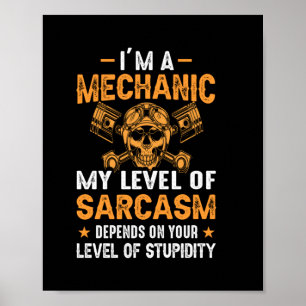 Poster Mecânico Estou No Nível Mecânico