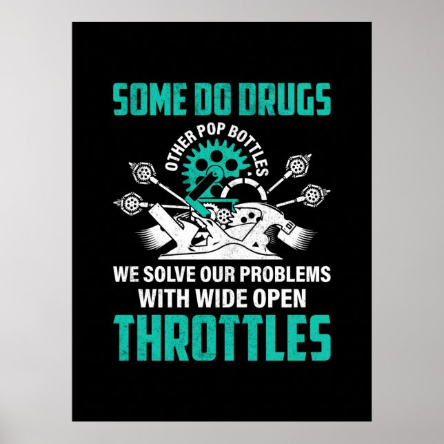 Poster Mecânico Resolvemos nossos Problemas (Frente)