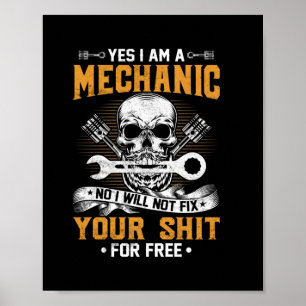 Poster Mecânico Sim Sou Mecânico