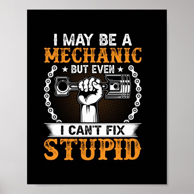 Poster Mecânico, talvez um mecânico (Frente)