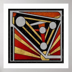 Poster Mécanique Céleste – Arte Industrial Retro Futurist