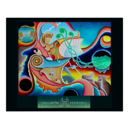 Pôster "Mecanismo da Natureza" Poster brilhante