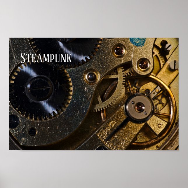 Poster Mecanismo de Vigilância Steampunk (Frente)