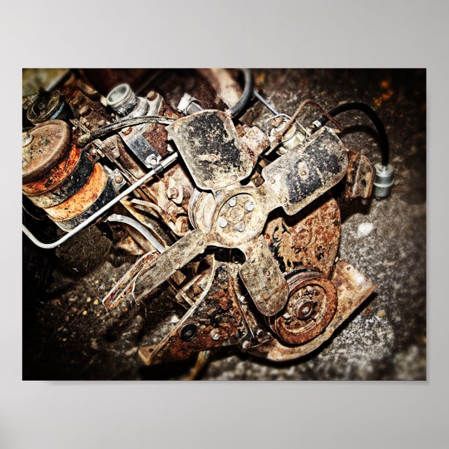 Pôster Mecanismo Vintage (Frente)