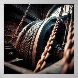 Poster Mechanical Power: Winding Drum and Drive Cable