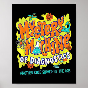Poster Med Lab Tech Lab Semana 2025 Misteriosa Máquina De