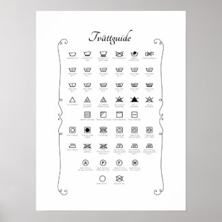 Poster med tvättråd