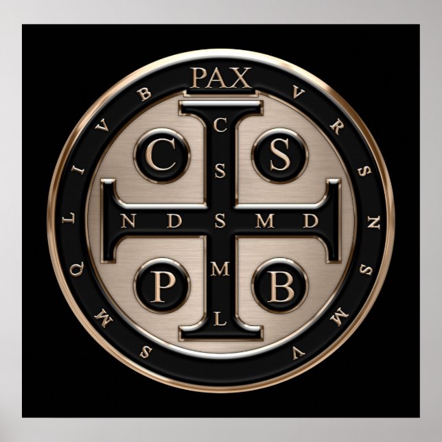 Pôster Medalha Benedict (Frente)