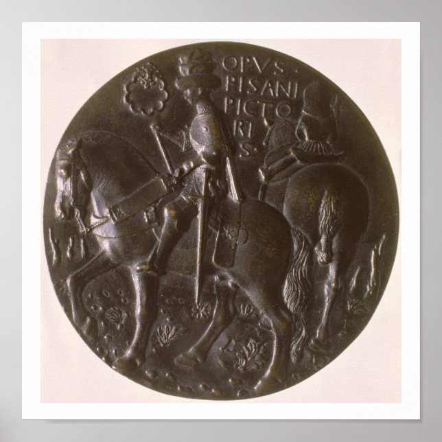 Poster Medalha de retrato, retratando Gianfrancesco Go (Frente)