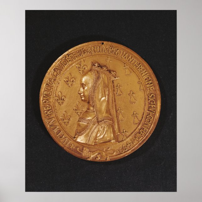 Poster Medalha representando Anne da Bretanha (Frente)