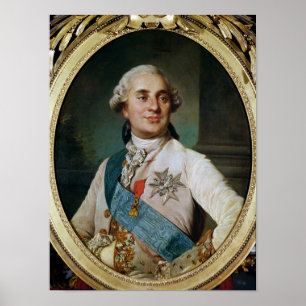 Poster Medalhão do retrato de Louis XVI 1775