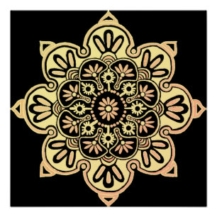 Pôster Medalhão Poster Boho