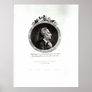 Poster Medallion Portrait of Giacomo Casanova, 63 anos