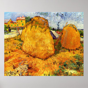 Pôster Medas de Feno na Provença por Vincent van Gogh