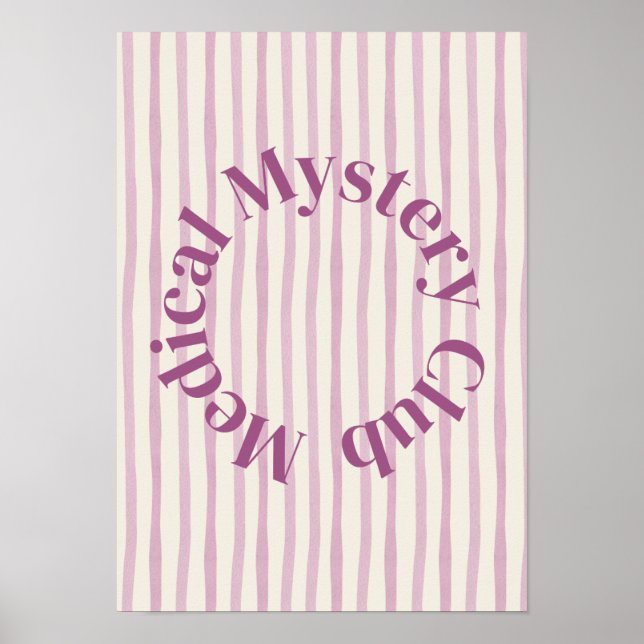 Poster 'Medical Mystery Club' Funny Chronic Illness Print (Frente)