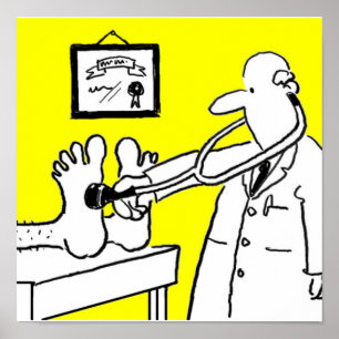 Poster Médico com Stetoscope