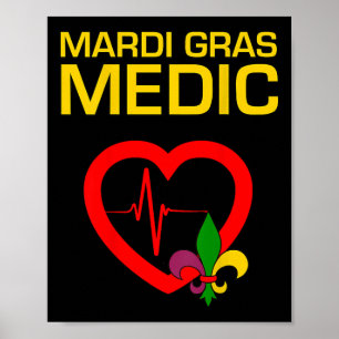 Poster Médico de Mardi Gras