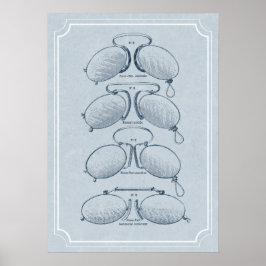 Poster Médico-Olho, Optometrista ou Escritório de Opticis