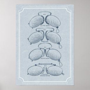 Poster Médico-Olho, Optometrista ou Escritório de Opticis