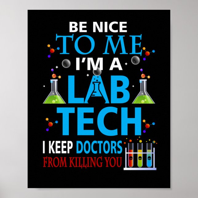 Poster Médico técnico do Laboratório de Tecnologia do Lab (Frente)