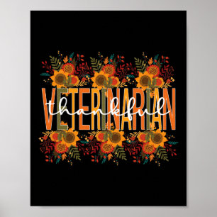 Poster Médico Veterina, veterinário agradecido