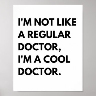 Poster Médicos legal - Engraçado Trabalho Dizendo